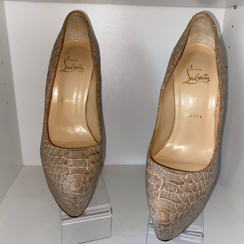 Christian Louboutin Daffodile Cork Platform Pumps